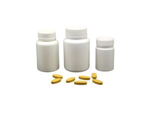 Plastic bottle and pill model, used in medical and cosmetic, vector illustration, ready for your...