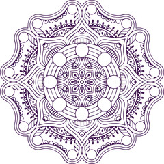 Beautiful flower art and mandala vector design