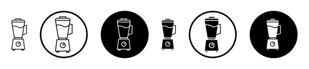 Blender icon set in black filled and stroke line style.