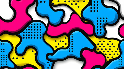 Obraz premium Colorful abstract shapes background design