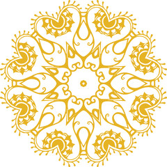 Beautiful flower art and mandala vector design