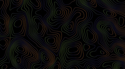 Vector tree rings seamless background, subtle pattern. topographic map background concept, Topographic map.