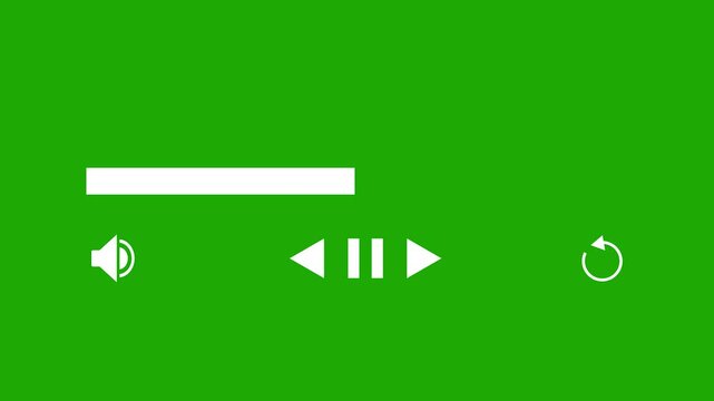 Waveform audio music animation video footage of audio visualizer, audio, music, Play, pause