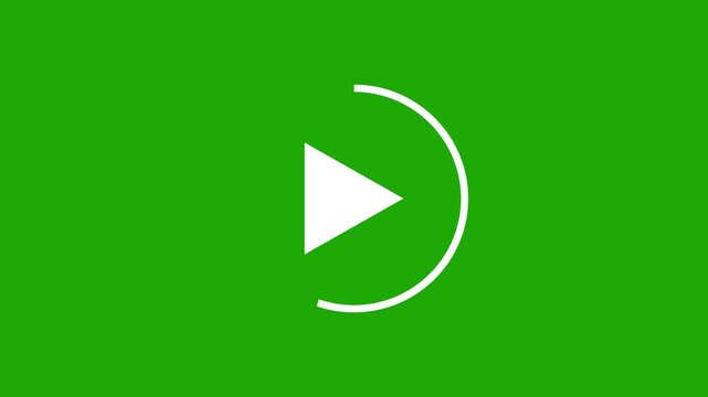 Play pause button animation audio video player background