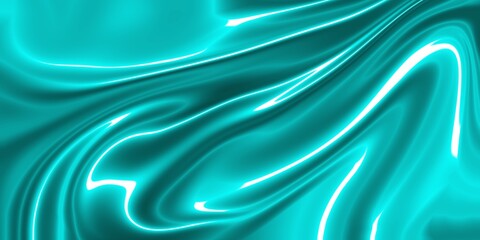 Turquoise abstract image, wavy background