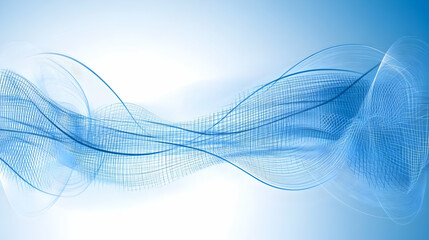 Blue wave abstract design, digital art, website header