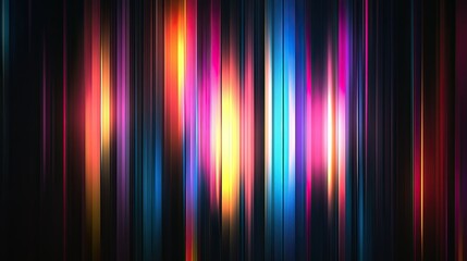 Abstract colorful lights creating a glowing, dreamy overlay on a dark background. Modern, festive design with glitchcore inspiration.