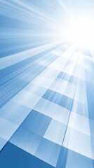 Blue Abstract Light Rays Background