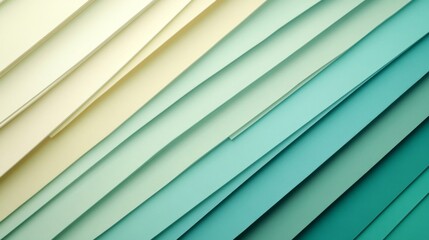 Obraz premium Abstract Diagonal Pattern of Pastel Blue and Green Paper Textures