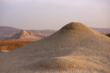 The endless mountain expanses of Gobustan. Azerbaijan.