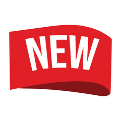 Red curved banner, bold white text saying 