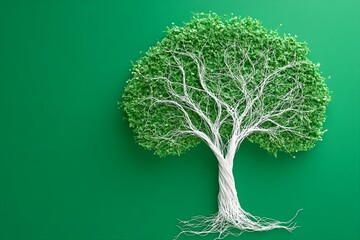 Set of tree and leaf collection hand drawn flat design vector element. botanical set of bare trees and ones with leaves and lush green. Illustration of Eucalyptus tree isolated on white