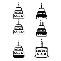 cake icon with cake logo
