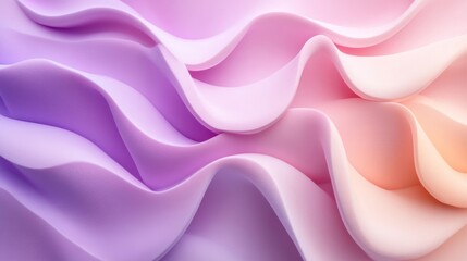 Obraz premium Pastel Cream Waves Abstract Background Texture