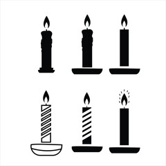 candle icon with candle logo
