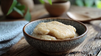 Fototapeta premium fried millet rice cake or this dish first make the dough by mixing glutinous sorghum powder with warm water