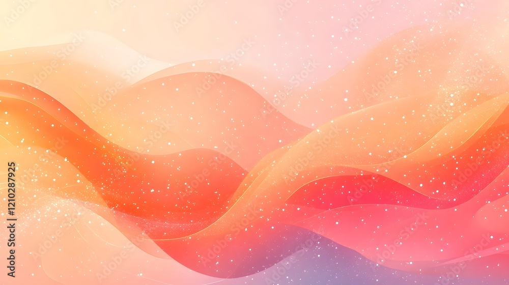 Poster soft and vibrant backdrop with sparkling gradient highlights a modern dreamlike abstract composition
