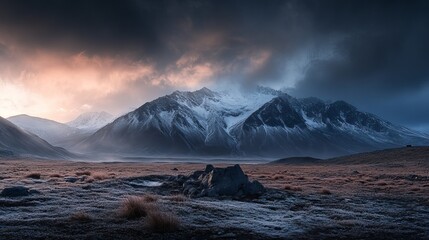 Alpine Panorama at Dusk, Herzogstand Mountain