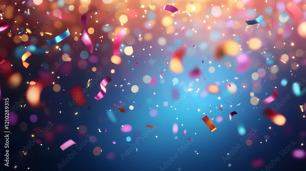 Poster vibrant glowing background featuring soft color gradients shimmering sparkling details and a playful