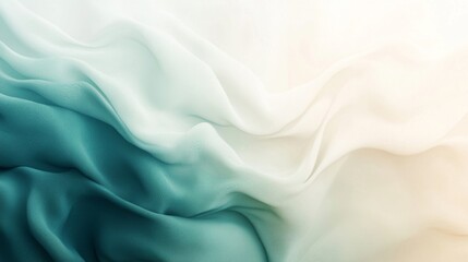 Fototapeta premium Abstract Teal and White Fabric Texture Background