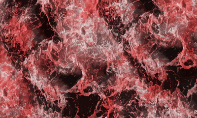 Red water texture background. Abstract sea water texture background from above