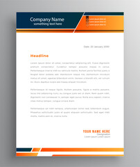 Coporate business letterhead design template