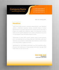 Coporate business letterhead design template