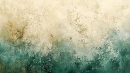 Obraz premium Abstract Beige and Teal Grunge Texture Background