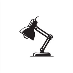 black and white lamp