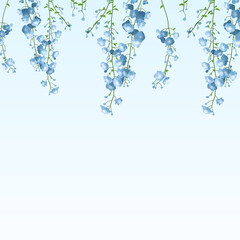 blue floral background