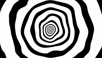 abstract black and white trippy tunnel background