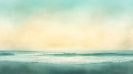 Obraz premium Soft Hues of Ocean at Dawn Peaceful Seascape