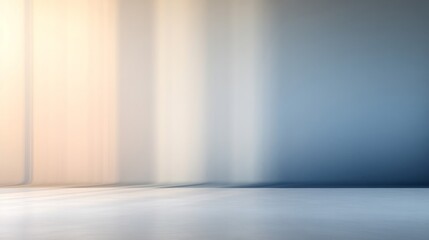 Sunlit Minimalist Room Interior with Textured Walls