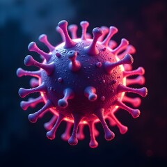 Fototapeta premium 3d virus gradient theme cinematic HD