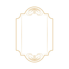 golden frame abstract