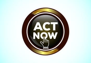 Act now button. Suitable for mobile app, and website UI design.