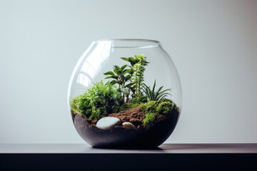 Terrarium aquarium plant transparent
