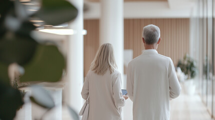 Obraz premium Business Team Collaboration in Modern Office Setting