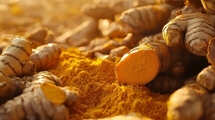 Grate turmeric macro
