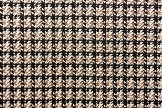 Check and tweed seamless houndstooth pattern texture woven rug