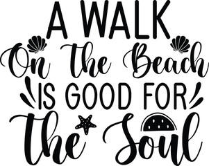 Summer Beach Vector Illustration set, summer svg, beach quotes