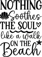 Summer Beach Vector Illustration set, summer svg, beach quotes