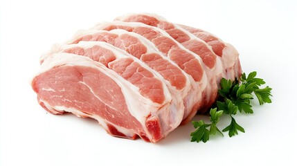 Fototapeta premium The meat is ready to be grilled and eaten deliciously.