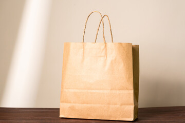 Plain Brown Paper Shopping Bag
