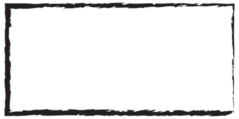 Hand drawn doodle grunge square highlights. Charcoal pen rectangle borders. Marker scratch scribble scrawl frames. Freehand painted angular note. Vector file illustration