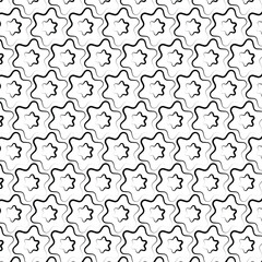 black and white star shape shameless abstract pattern