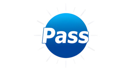 Pass text illustration