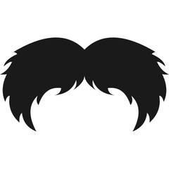 Flat Moustache Icon