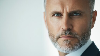 Fototapeta premium Professional Business Portrait of a Man with Gray Hair