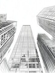 Fototapeta premium Urban Skyline